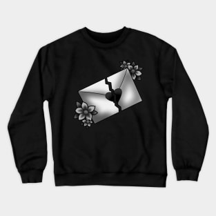 loveletter (black and grey) Crewneck Sweatshirt